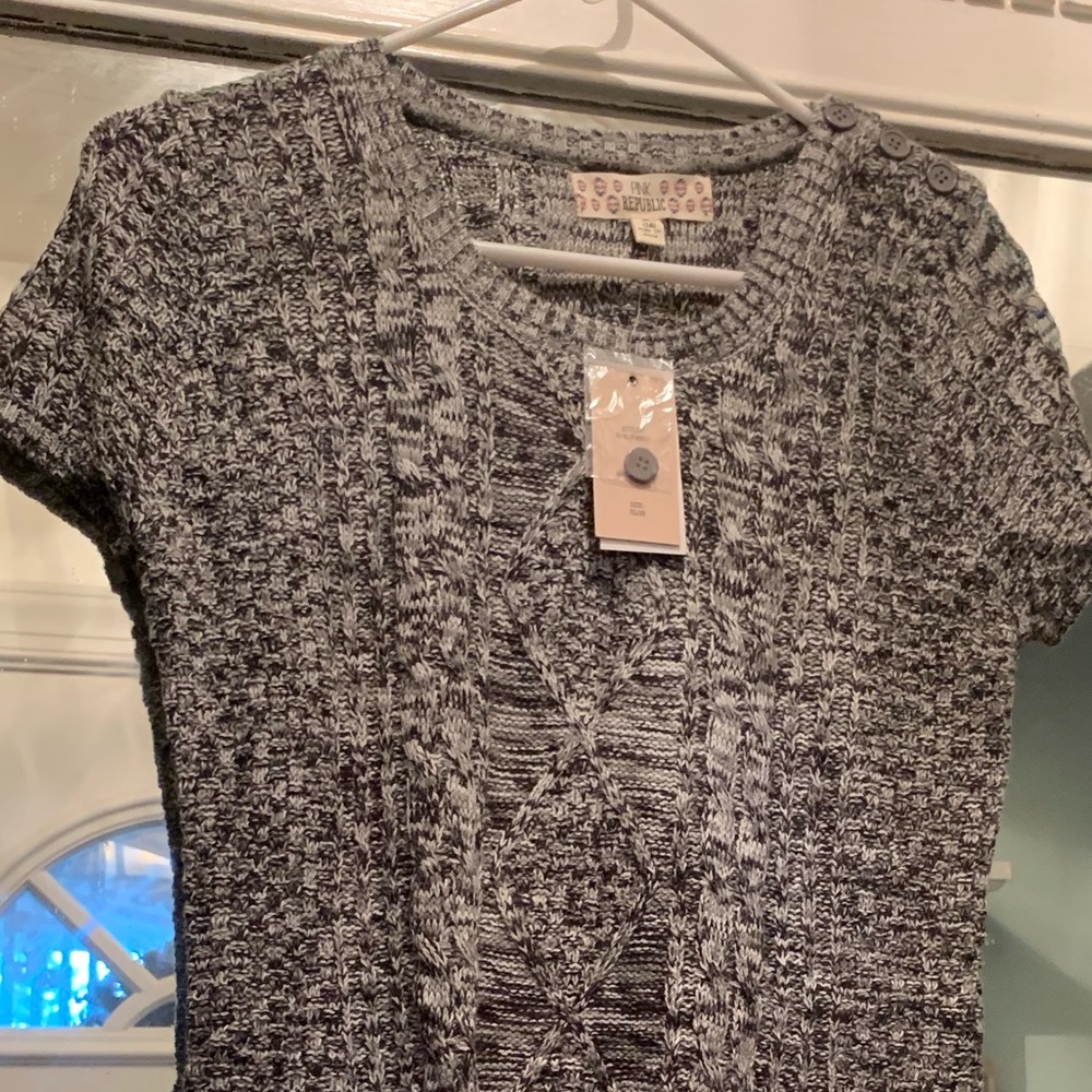 Pink Republic 16 (KL) black & white sweater dress